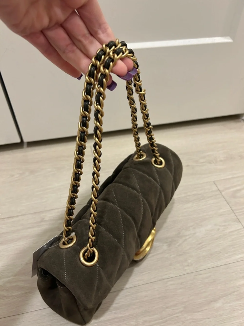 Coach (NWT) Tabby Shoulder Bag 26 With Quilting in Olive - Picture 13 of 16